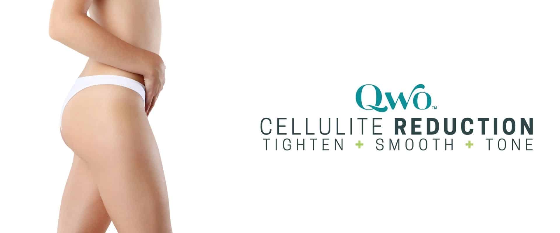 Perfect female buttocks without cellulite promoting qwo cellulite treatment in Los Angelas at Sculpt DTLA.
